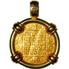 Image 2 : NETHERLANDS (United), Utrecht, gold ducat, 1648, mounted knight-side out in 18K gold pendant with fi