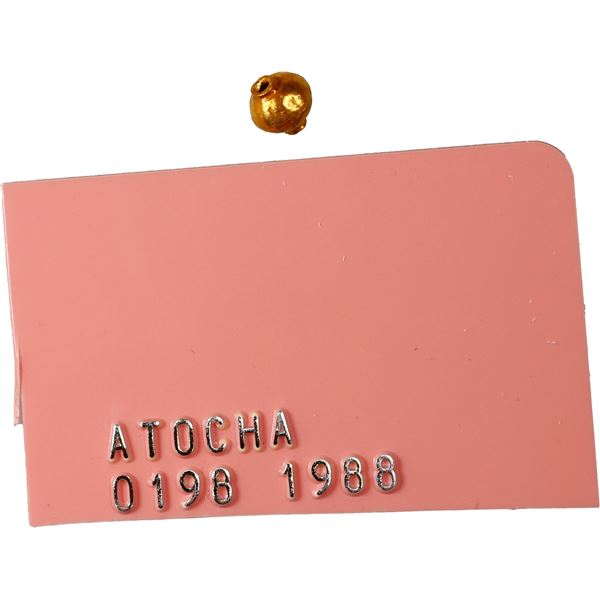 Tiny gold bead, 0.16 gram, ex-Atocha (1622), ex-Lippman.