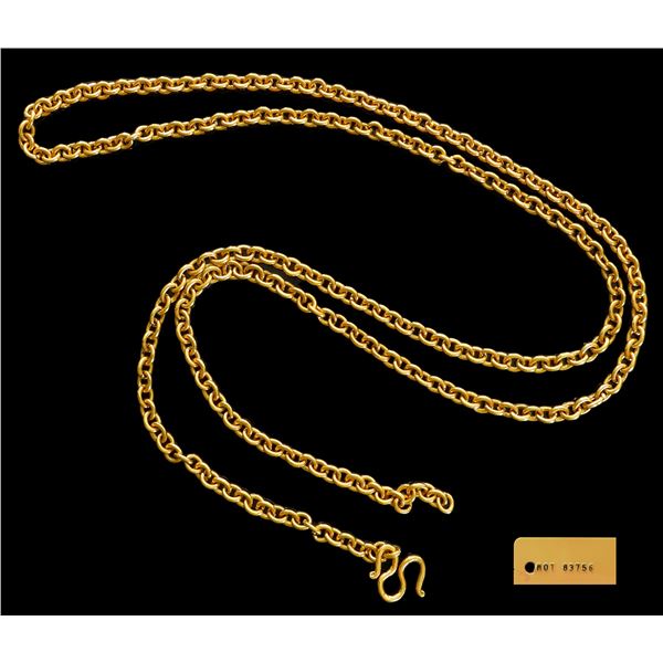 Impressive gold chain, 277 links, 91.2 grams, 91.2 grams, 21K, ex-Santa Margarita (1622).