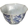 Image 1 : "Hatcher Cargo" Chinese blue-on-white porcelain bowl, octagonal shape, transitional period (1627-166