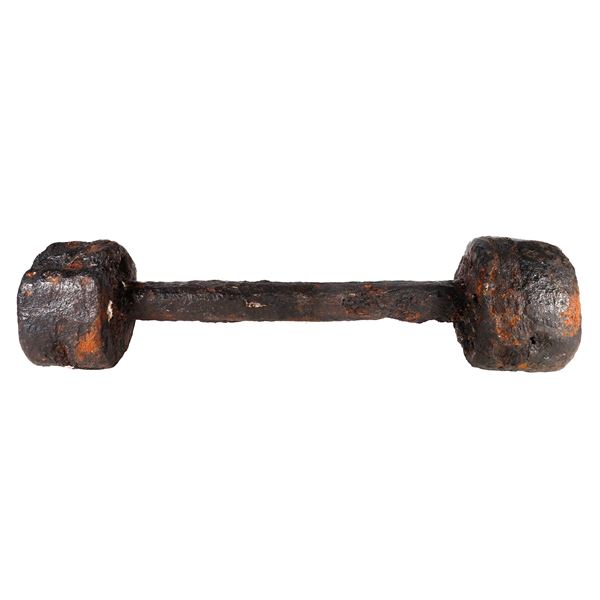 Iron barshot, professionally conserved, complete and intact, ex-Maravillas (1656), ex-Humphreys.