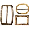 Image 1 : Lot of three brass buckles, ex-Guadalupe-Tolosa (1724).