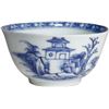 Image 1 : Chinese blue-on-white porcelain teacup, Pagoda Riverscape pattern, ex-"Nanking Cargo" (1752).