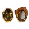 Image 1 : Rare pair of gold-and-citrine cufflinks, ex-Fame (1822).