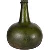 Image 1 : Green glass onion bottle, 1700s.
