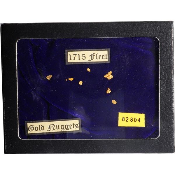 Lot of tiny nuggets, 0.37 gram, ex-1715 Fleet (Rio Mar), ex-Queens Jewels.