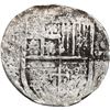 Image 1 : SPAIN, Seville, cob 8 reales, Philip II, assayer not visible (Gothic D on reverse).