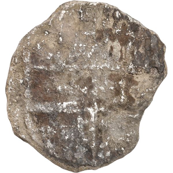 BOLIVIA, Potosí, cob 2 reales, Philip III, assayer not visible, "1 point" (Grade 4), with hand-signe