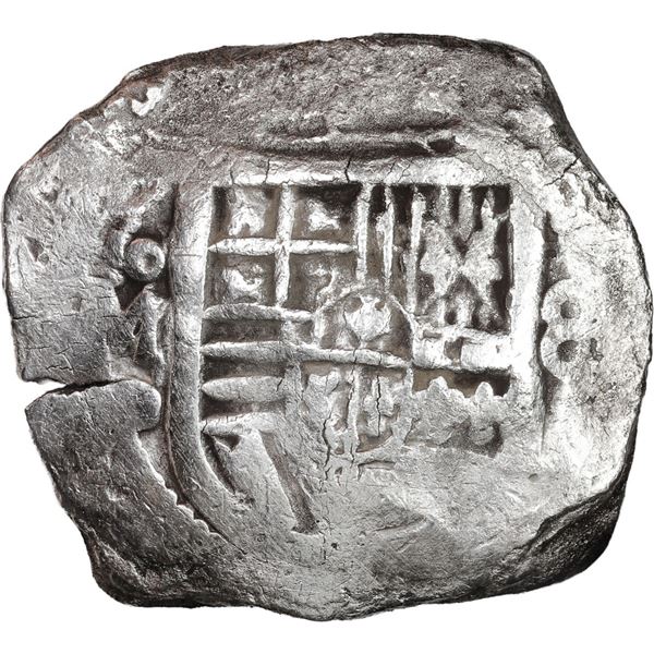 MEXICO, Mexico City, cob 8 reales, Philip IV, assayer D.