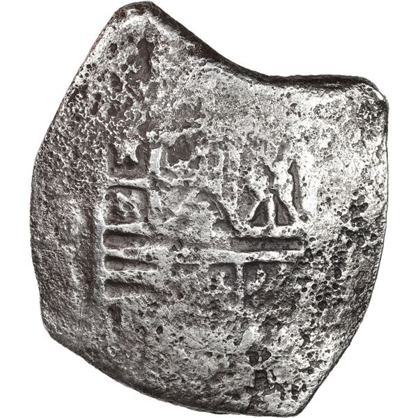 MEXICO, Mexico City, cob 8 reales, Philip IV, assayer not visible (D, early 1630s).