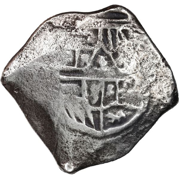 MEXICO, Mexico City, cob 8 reales, Philip IV, assayer not visible (D, early 1630s).