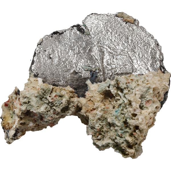 MEXICO, Mexico City, clump of two cobs, one 8 reales and one 4 reales (fragment) in small chunk of c