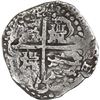 Image 2 : BOLIVIA, Potosí, cob 8 reales, Philip IV, assayer P (mid-1620s), quadrants of cross transposed.