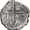 Image 2 : BOLIVIA, Potosí, cob 8 reales, Philip IV, assayer P (late 1620s), quadrants of cross transposed, "hu