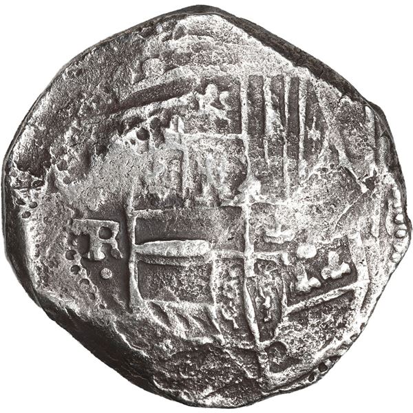 BOLIVIA, Potosí, cob 8 reales, Philip IV, assayer TR (late 1630s).