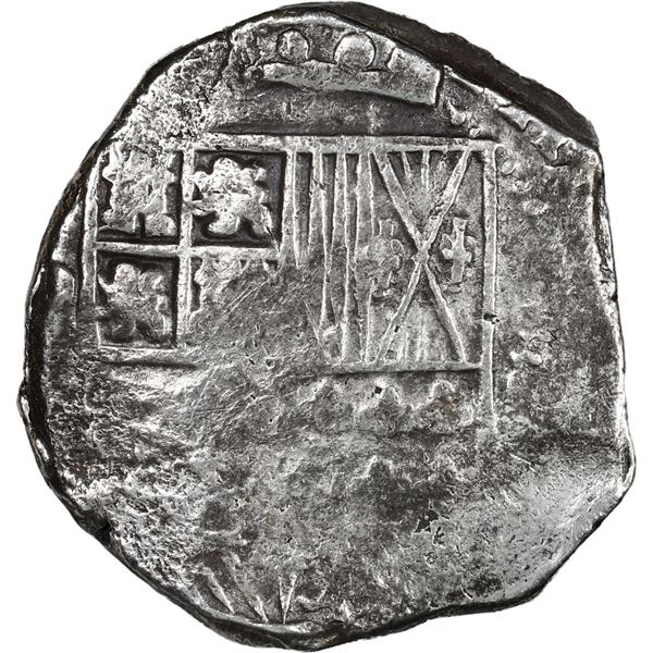BOLIVIA, Potosí, cob 8 reales, Philip IV, assayer not visible (1630s).
