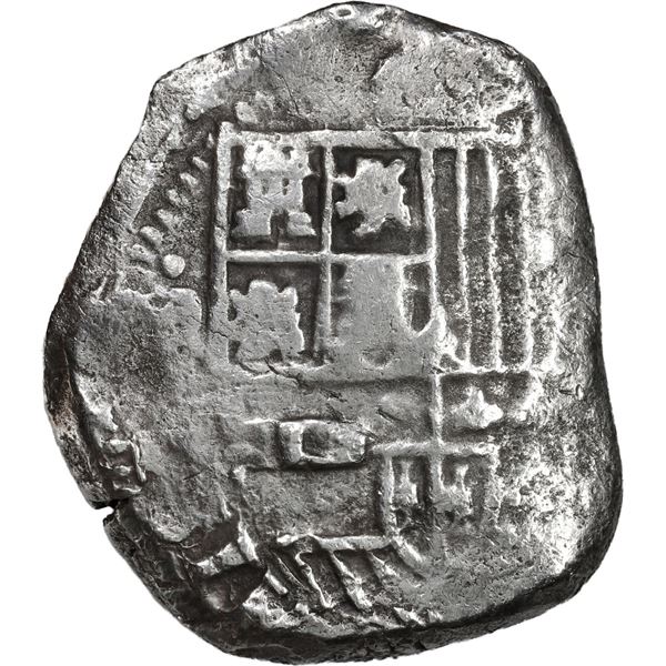 BOLIVIA, Potosí, cob 8 reales, Philip IV, assayer not visible (1630s).