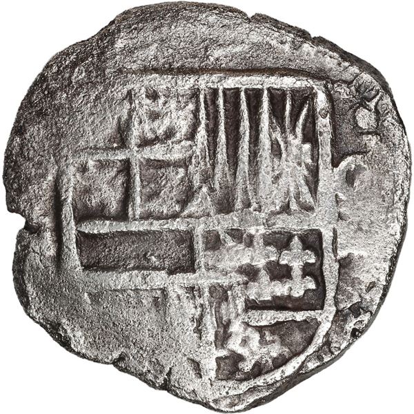 BOLIVIA, Potosí, cob 4 reales, Philip III, assayer not visible.