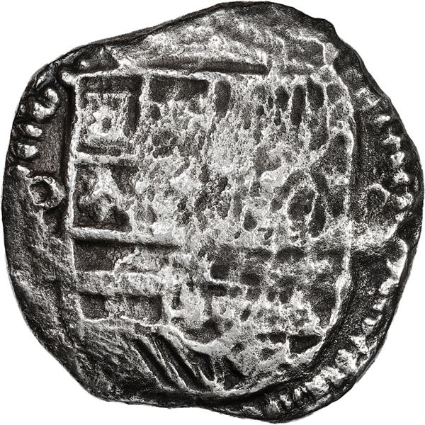 BOLIVIA, Potosí, cob 4 reales, Philip III, assayer not visible.