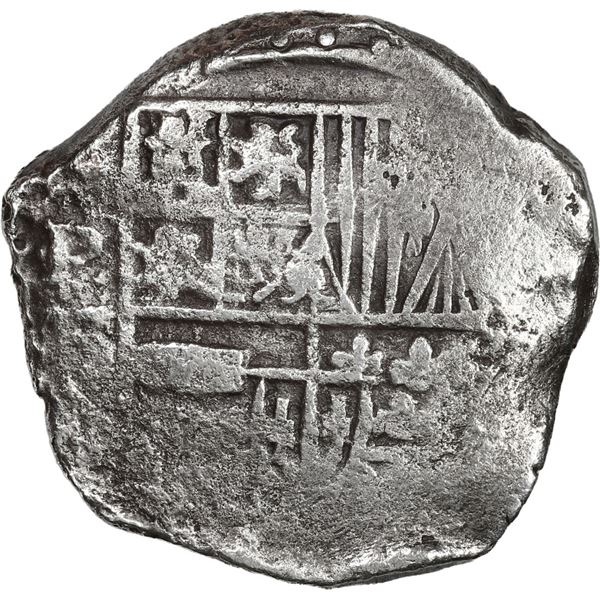 BOLIVIA, Potosí, cob 4 reales, Philip IV, assayer TR (late 1630s).