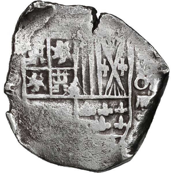 BOLIVIA, Potosí, cob 4 reales, Philip IV, assayer not visible (1640s).