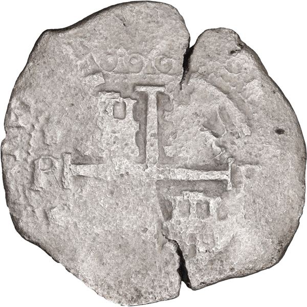 BOLIVIA, Potosí, cob 8 reales, date not visible (1660s), assayer E.