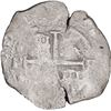 Image 1 : BOLIVIA, Potosí, cob 8 reales, date not visible (1660s), assayer E.