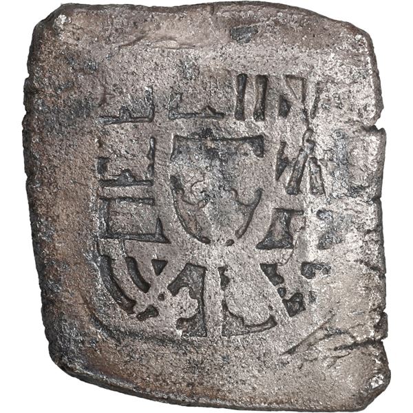 MEXICO, Mexico City, cob 2 reales, (1714-15) (J), new-style shield, old-style cross.