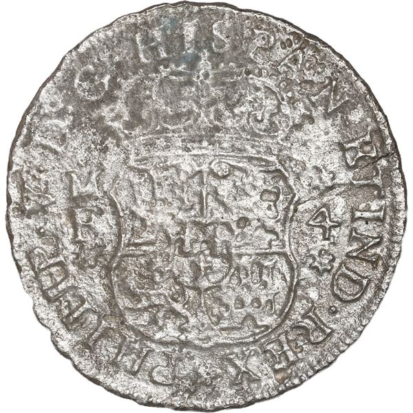 MEXICO, Mexico City, pillar 4 reales, Philip V, 1740 MF.