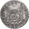 Image 2 : MEXICO, Mexico City, pillar 8 reales, Philip V, 1744 MF.