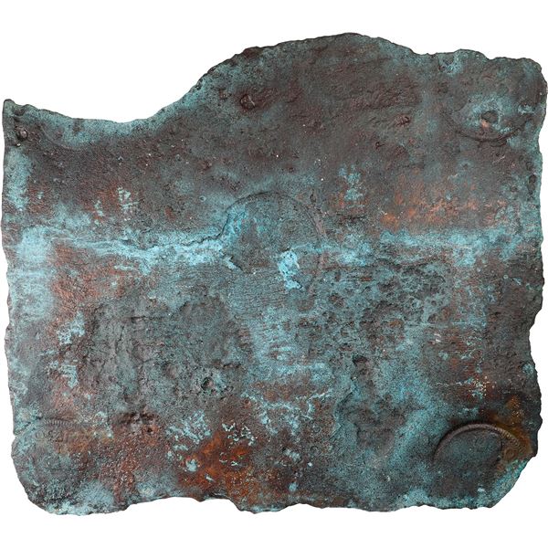 SWEDEN, Avesta mint, copper 2 daler "plate money," Fredrik I, 1750.