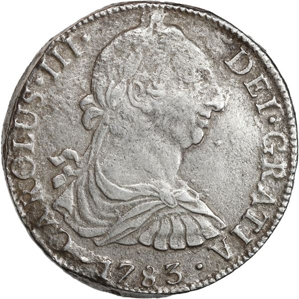 MEXICO, Mexico City, bust 8 reales, Charles III, 1783 FF.