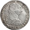 Image 1 : MEXICO, Mexico City, bust 8 reales, Charles III, 1783 FF.