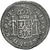 Image 2 : MEXICO, Mexico City, bust ½ real, Charles III, 1783 FF, NGC AU details / saltwater damage (El Cazado