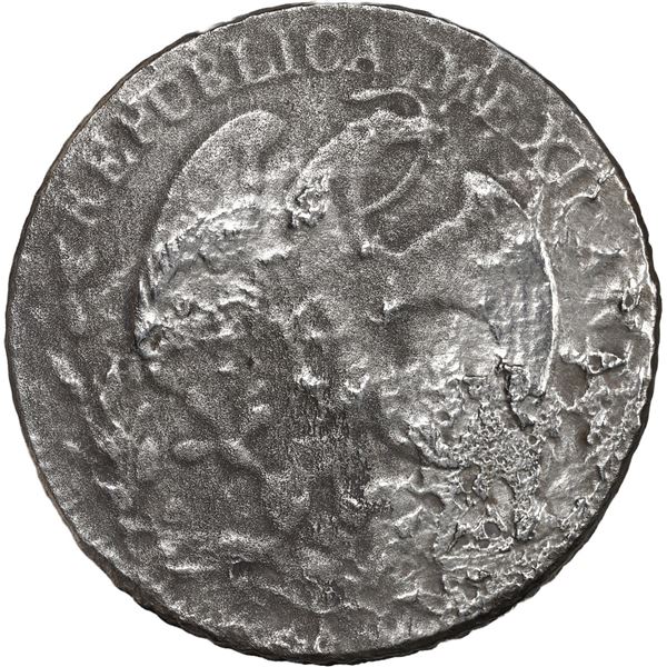 MEXICO, Guanajuato, cap-and-rays 8 reales, 1853 PF.