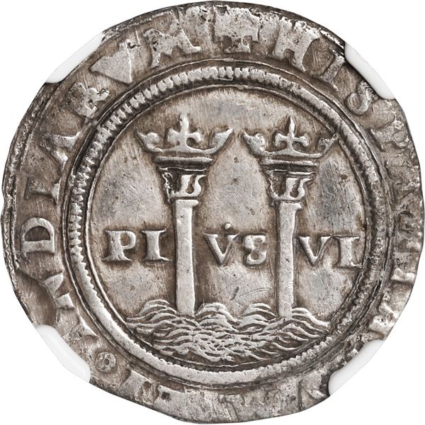 MEXICO, Mexico City, 1 real, Charles-Joanna, "Late Series," assayer A to right, mintmark oM to left 