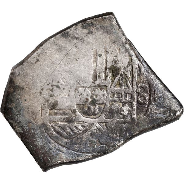 MEXICO, Mexico City, cob 8 reales, Philip V, assayer not visible (pre-1713).