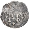 Image 1 : MEXICO, Mexico City, cob ½ real, Philip III, assayer F to right, mintmark oM to left, fleur below mo