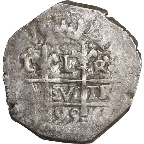 PERU, Lima, cob 1 real, 1695 R, ex-Ugaz.