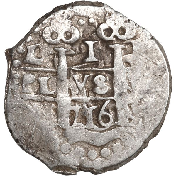 PERU, Lima, cob 1 real, 1716 M, ex-Ugaz.