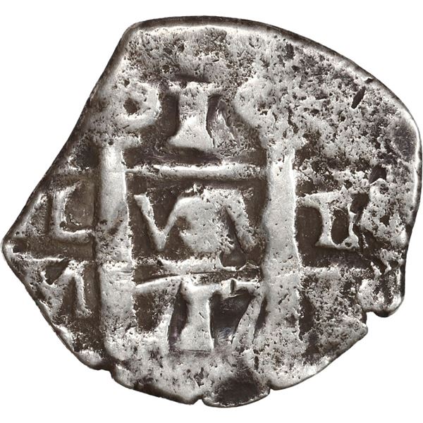 PERU, Lima, cob 1 real, 1717 M, ex-Ugaz.
