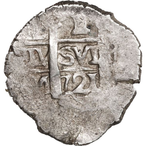 PERU, Lima, cob 1 real, 1721 M, ex-Ugaz.