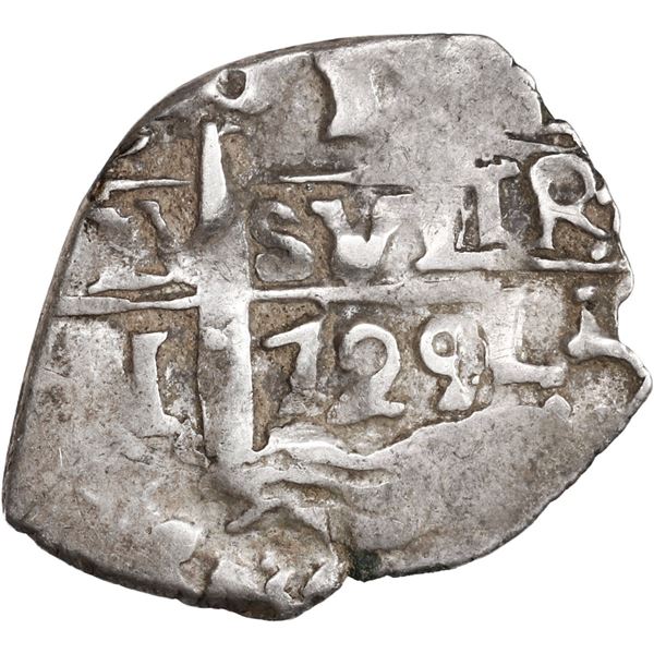 PERU, Lima, cob 1 real, 1729 N, ex-Ugaz.