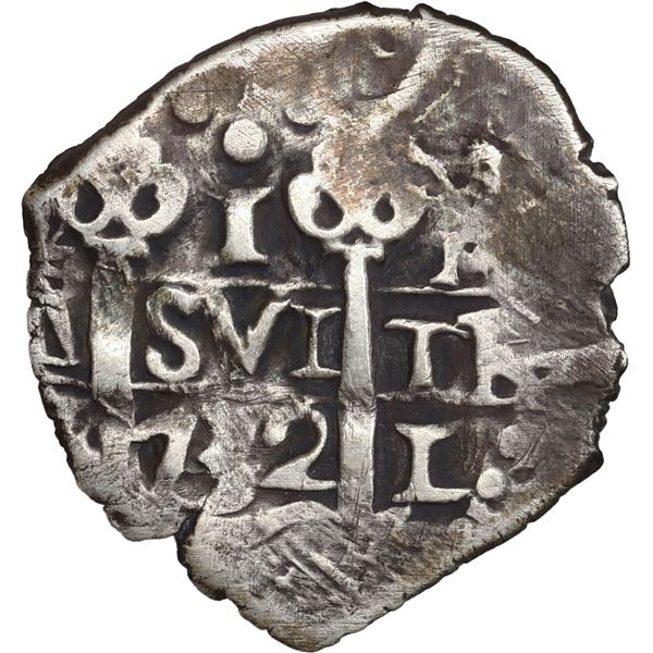 PERU, Lima, cob 1 real, 1732 N, ex-Ugaz.