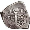 Image 1 : PERU, Lima, cob 1 real, 1734 N, ex-Ugaz.