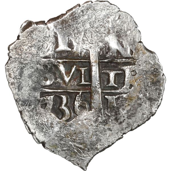 PERU, Lima, cob 1 real, 1736 N, ex-Ugaz.