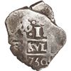 Image 1 : PERU, Lima, cob 1 real, 1750 (R), rare, ex-Ugaz.