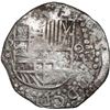 Image 1 : BOLIVIA, Potosí, cob 8 reales, Philip III, assayer not visible (pre-dated period).