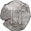 Image 1 : BOLIVIA, Potosí, cob 8 reales, 1691 VR.