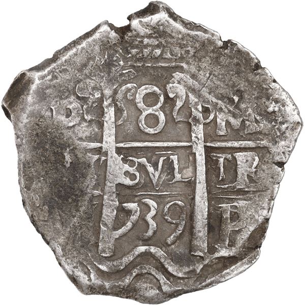 BOLIVIA, Potosí, cob 8 reales, 1739 M.